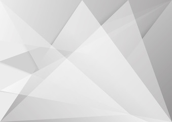Fototapeta premium White and grey background. Corporate technology modern design. Pattern style geometric. Abstract modern background used about technology or product presentation backdrop. Vector illustration.