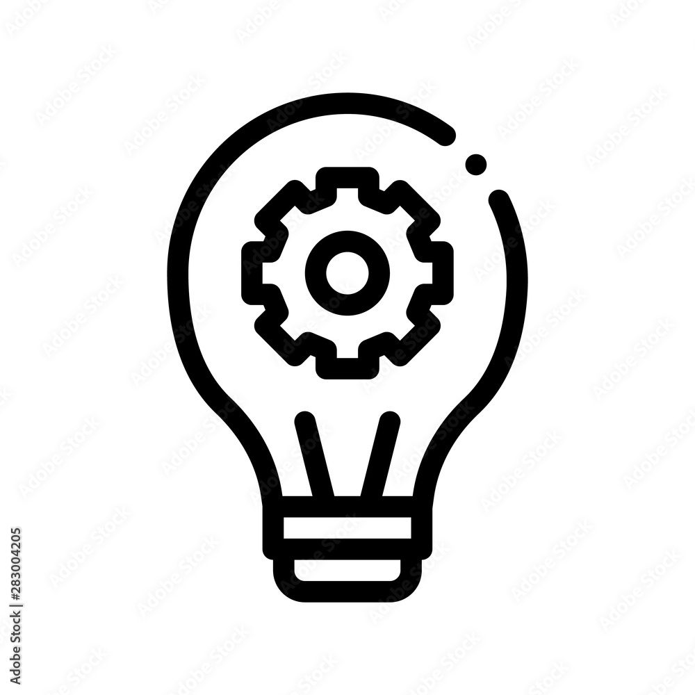 Poster machine learning artificial intelligence vector icon sign thin line. artificial intelligence details