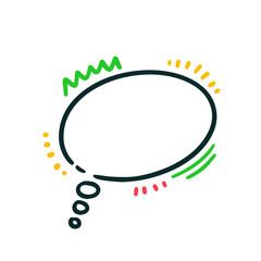 Speech bubble illustration.For an advertising banner vector Vector Illustration. EPS 10