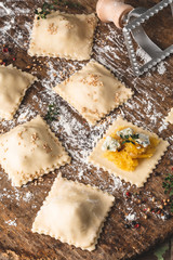 Feuilleté à la Courge Spaghetti et Gorgonzola