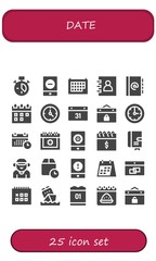 date icon set