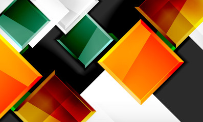 Color squares futuristic abstract background