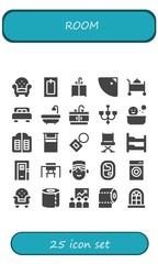 room icon set
