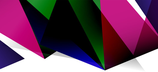 Vintage abstract template with triangle mosaic composition vecton white background. Simple design background. Modern flat design. Beautiful vector pattern.