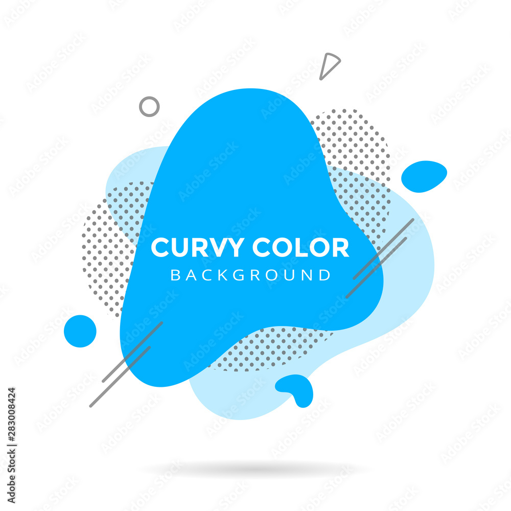 Poster modern liquid abstract element shape memphis style design fluid vector colorful illustration banner 
