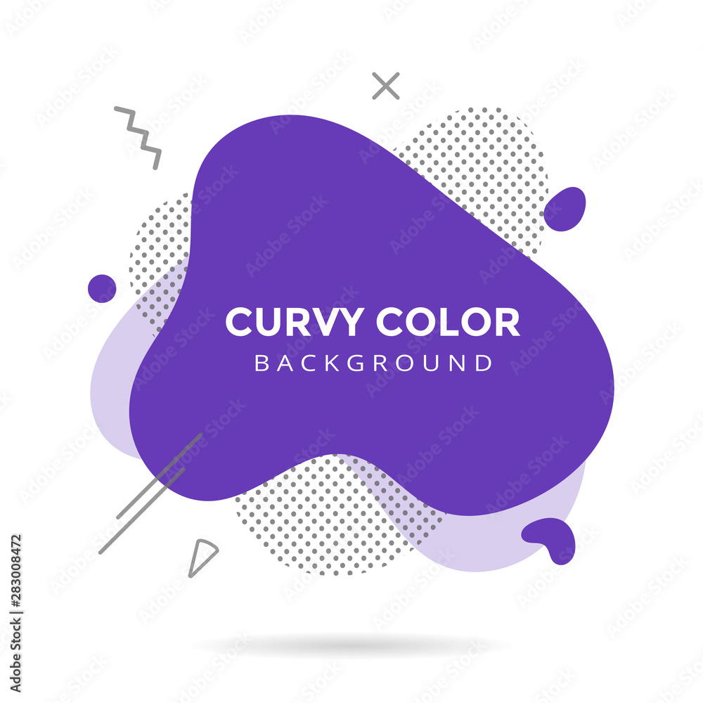 Poster modern liquid abstract element shape memphis style design fluid vector colorful illustration banner 