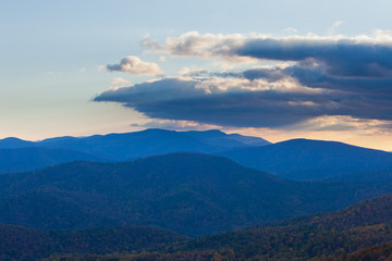 Fall scenic Appalachian Mountains landscape VA USA