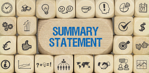Summary statement