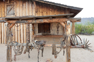 Barn cowboy stable wild west frontier Arizona US