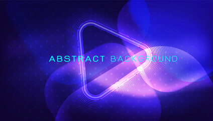 Abstract dynamic flowing wave for landing page or technology background,  Vector illustration