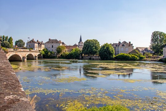 La Flèche. Le Loir. Sarthe. Pays de la Loire