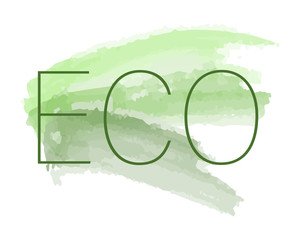 Fototapeta na wymiar Logo eco brush - vector