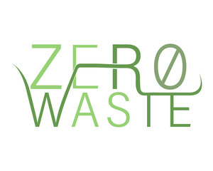 Zero waste logo - vector 