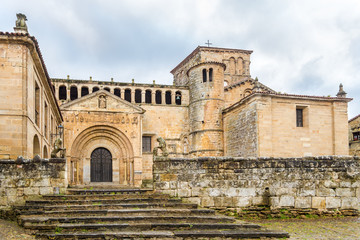 View at the Colegiata church in Santillana del Mar - Spain
