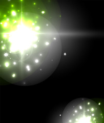 Glowing neon light. Holiday decoration.