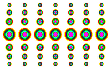 seamless  little multi colors cilcles on white background