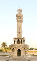 Fototapeta na wymiar Clock Tower is the symbol of Izmir