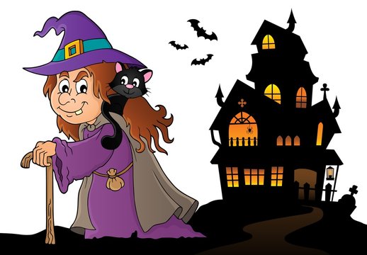 Witch with cat topic image 5