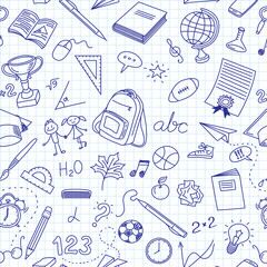 Back To School Seamless Pattern