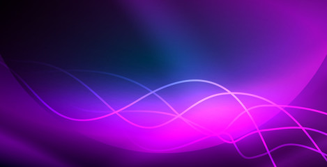 Neon wave background