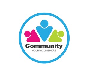 leadership,community,social and company Logo icon vector