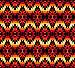 Tribal seamless colorful geometric pattern. Ethnic vector texture.Traditional ornament.