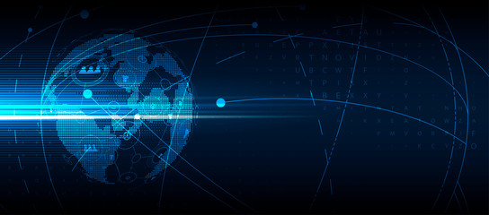 Abstract tech background. Futuristic technology interface