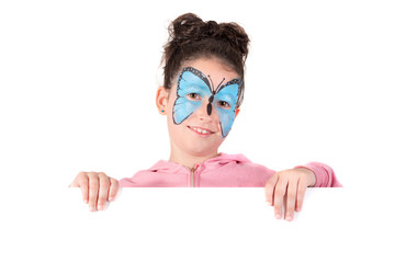 Girl with face-paint