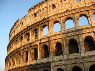 Fototapeta premium colosseum in the sunset