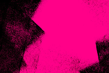 black and pink paint brush strokes background	 - 283020054