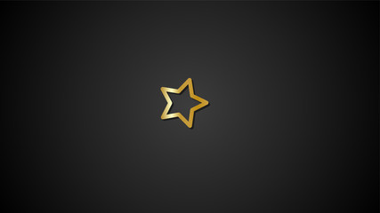 Gold Icon -Star- Gold Gradient Icons design for print, website and presentation