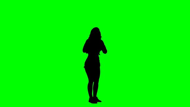 Sexy Dancer Green Screen Silhouette