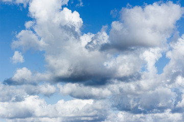 Obraz premium Cumulus Clouds in the blue sky before the storm