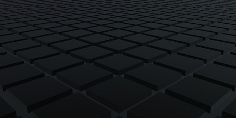 Obraz premium 3d ILLUSTRATION, of blue abstract crystal background, square texture, wide panoramic for wallpaper