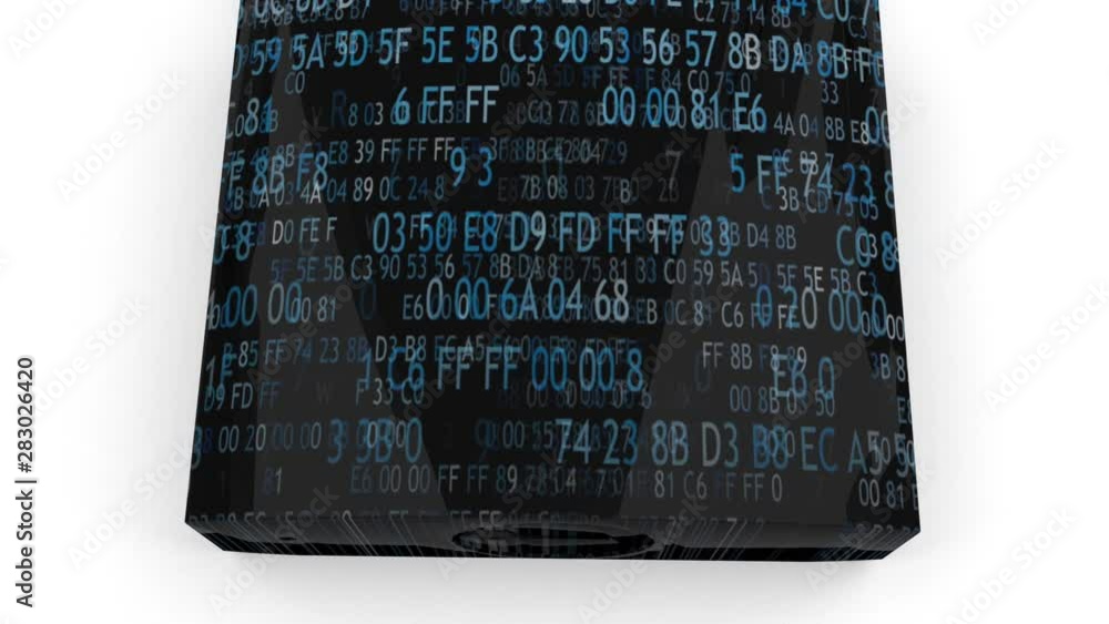 Poster digital security. protecting your information. personal data under lock and key.