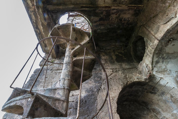 Urban exploration in an abandoned cement factory