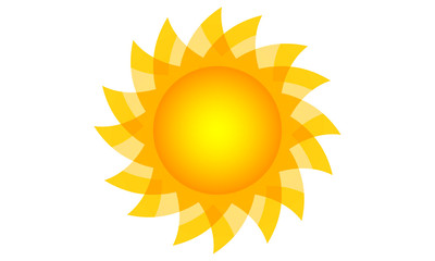 Illustration of a bright sun