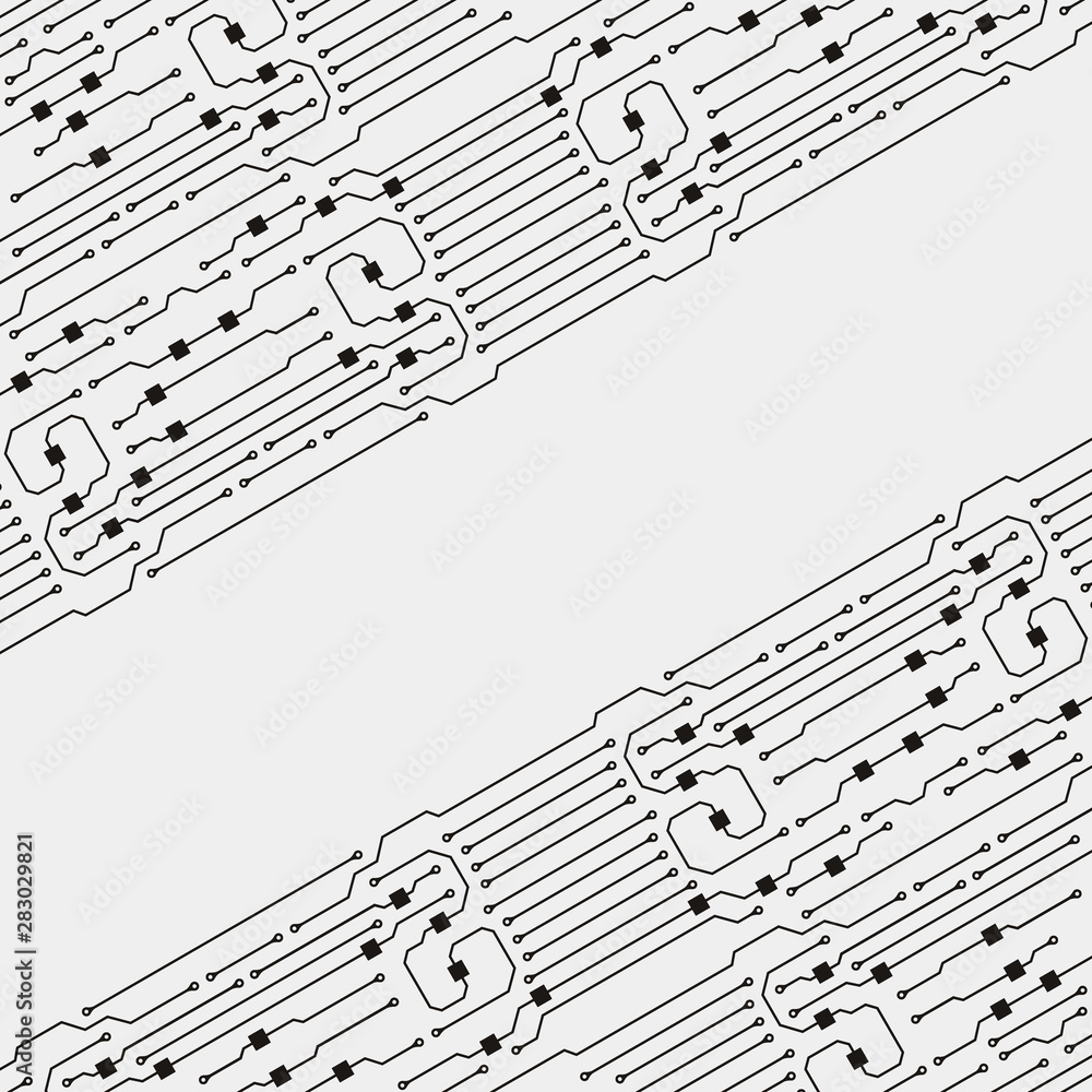 Poster circuit board illustration. abstract circuit board background. vector
