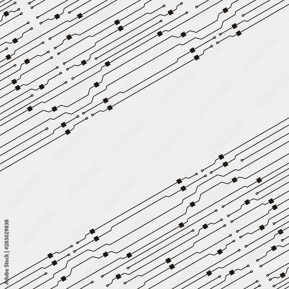 Aufkleber circuit board illustration. abstract circuit board background. vector