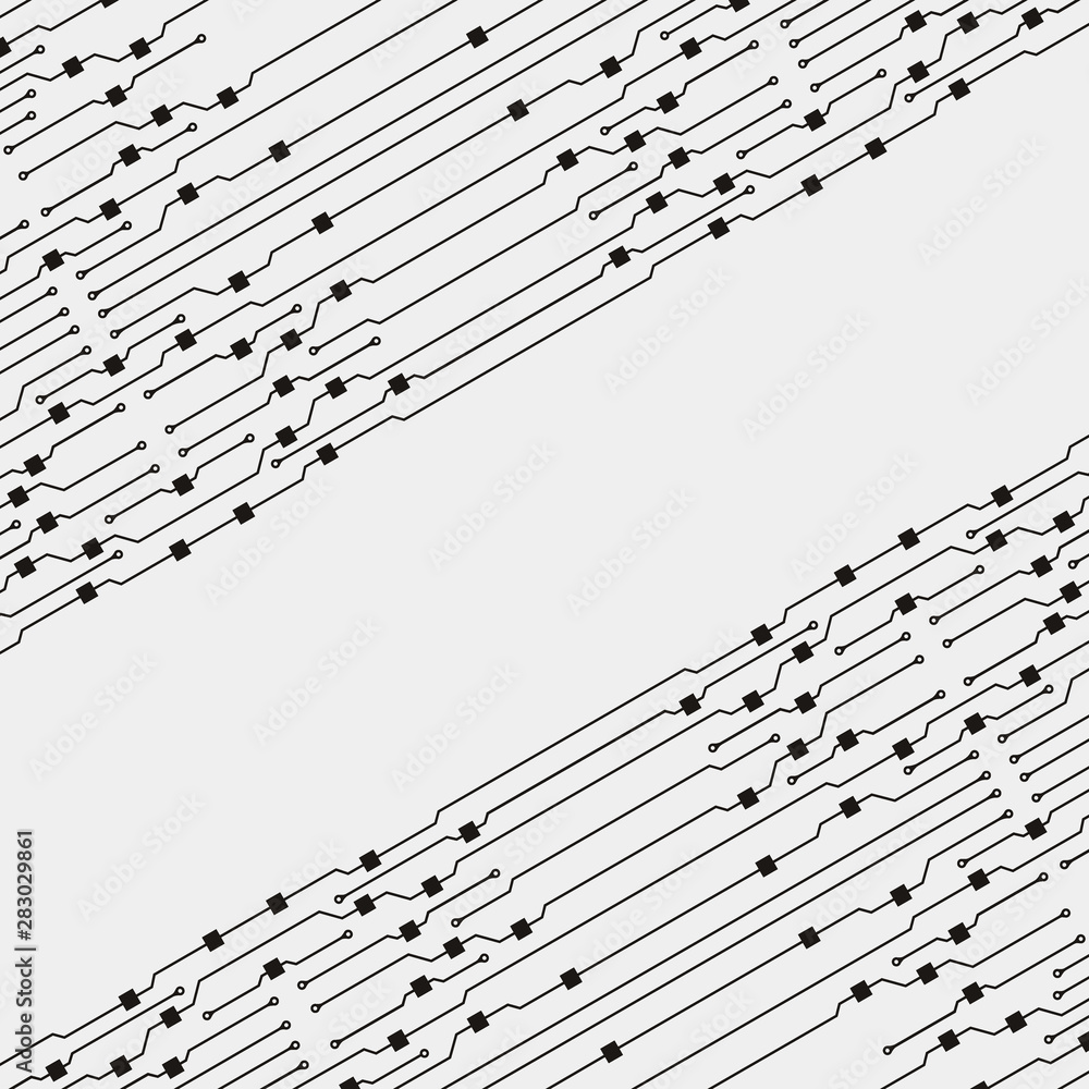 Poster circuit board illustration. abstract circuit board background. vector