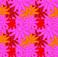 Flower repeat pattern vector © Pegah