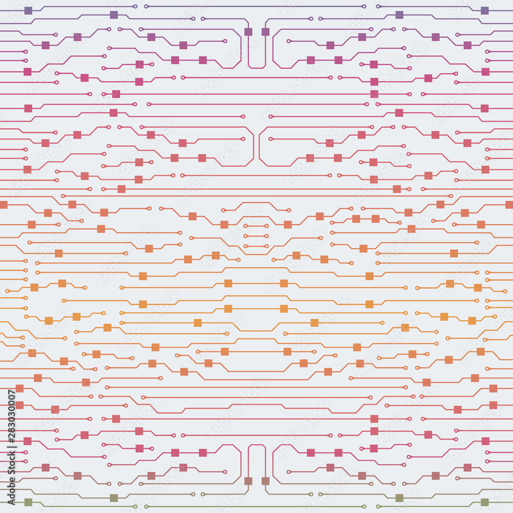 Poster circuit board illustration. abstract circuit board background. vector