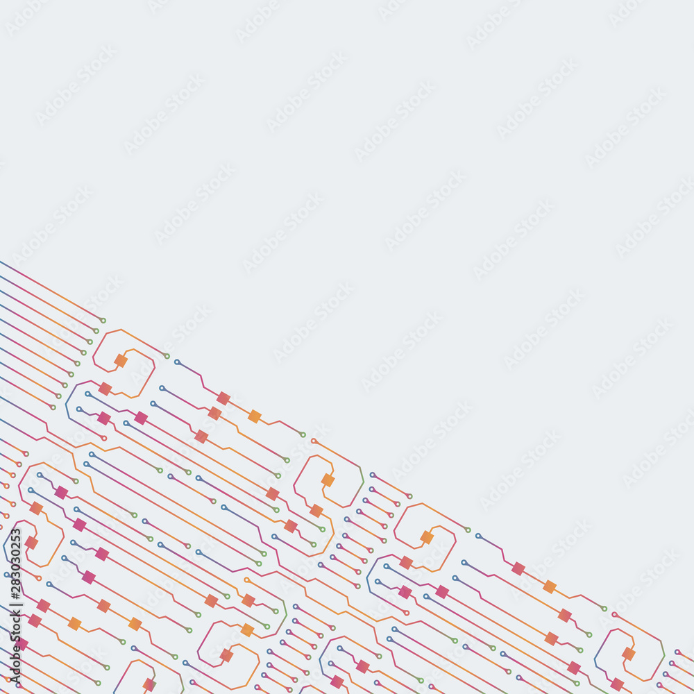 Poster circuit board illustration. abstract circuit board background. vector