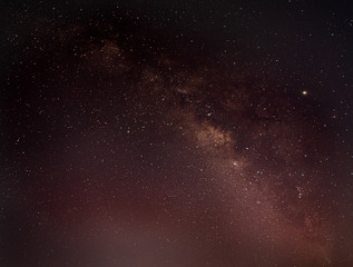 Fototapeta na wymiar Milky Way, long night, speed