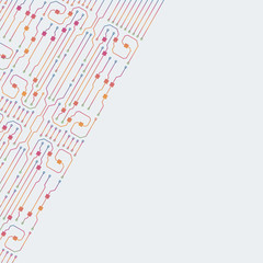 Circuit board illustration. Abstract circuit board background. Vector