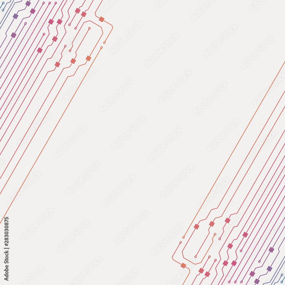 Poster circuit board illustration. abstract circuit board background. vector