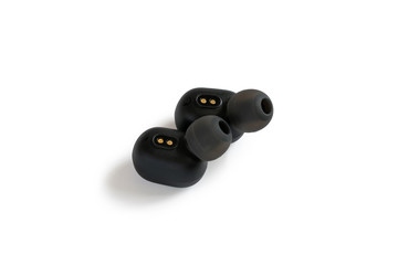 A pair of rechargeable ear-plug headphone
