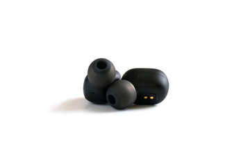 A pair of rechargeable ear-plug headphone