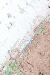 Fototapeta premium Old concrete background. Wall texture. Green paint.
