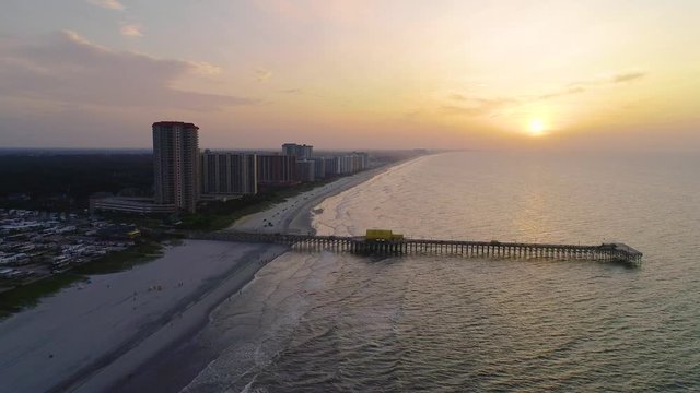 Myrtle Beach, South Carolina, USA Drone Skyline Aerial